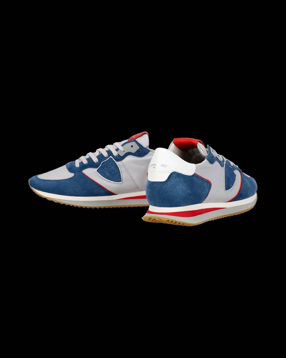 Philippe Model Sneaker casual Trpx da uomo in nylon e pelle - Denim e grigio Pezzi Unici