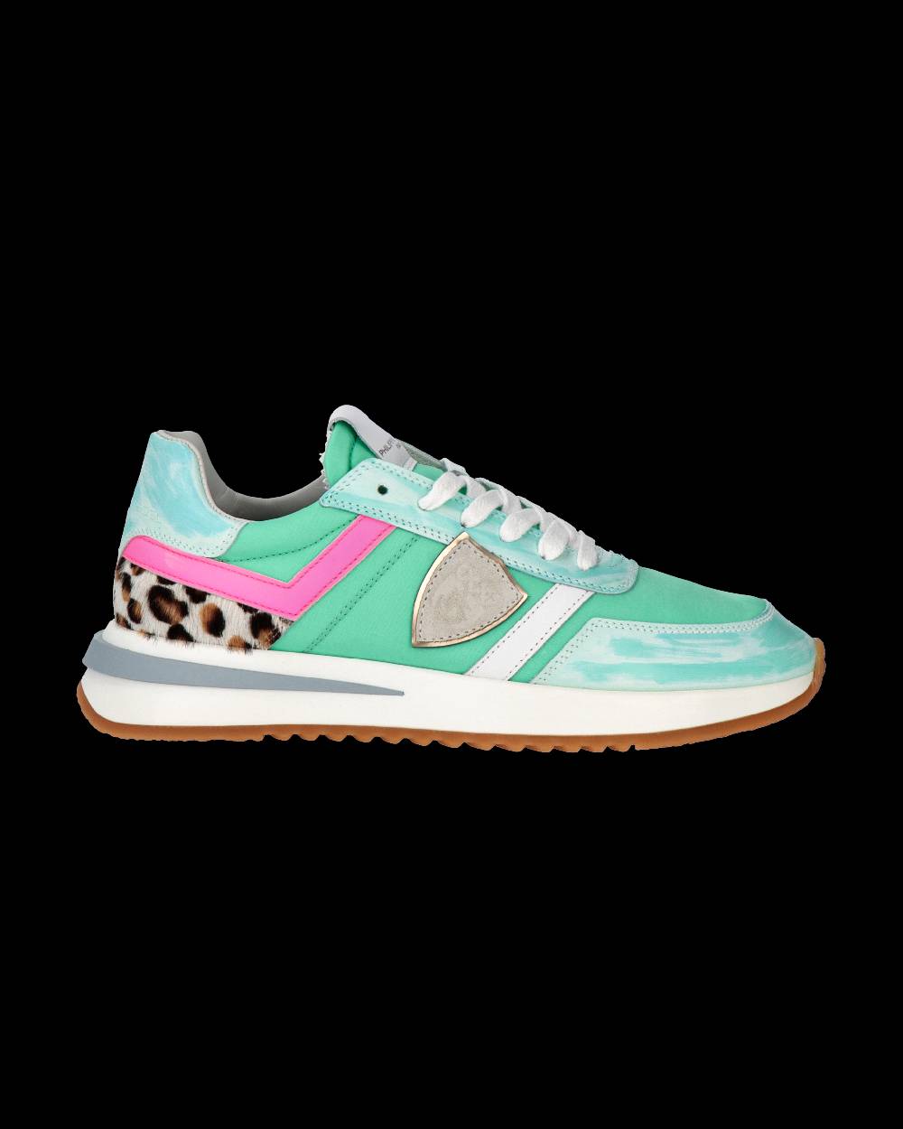 Philippe Model Sneakers Tropez 2.1 da Donna Verde acqua in Tessuto Tecnico Qualità Garantita