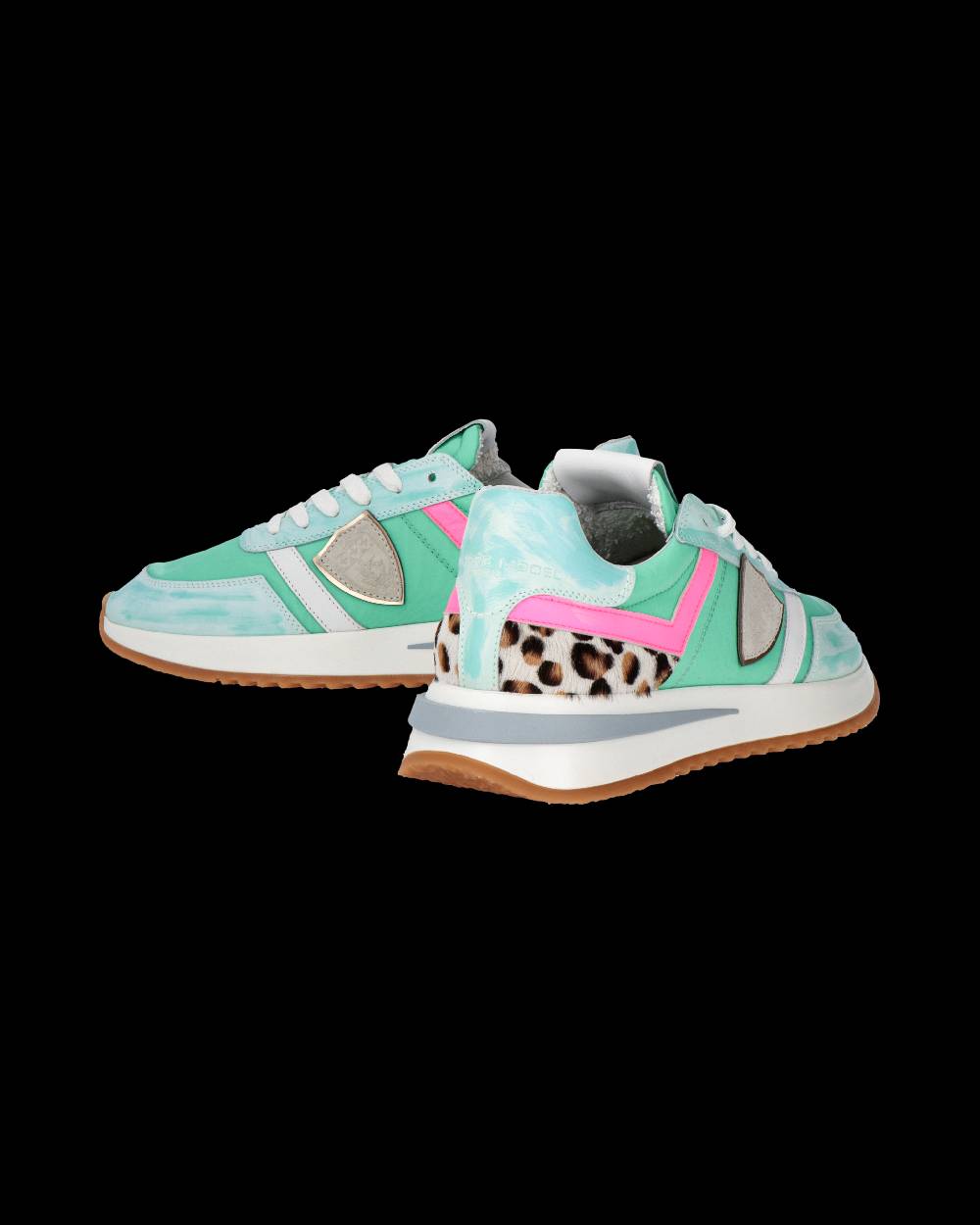 Philippe Model Sneakers Tropez 2.1 da Donna Verde acqua in Tessuto Tecnico Qualità Garantita