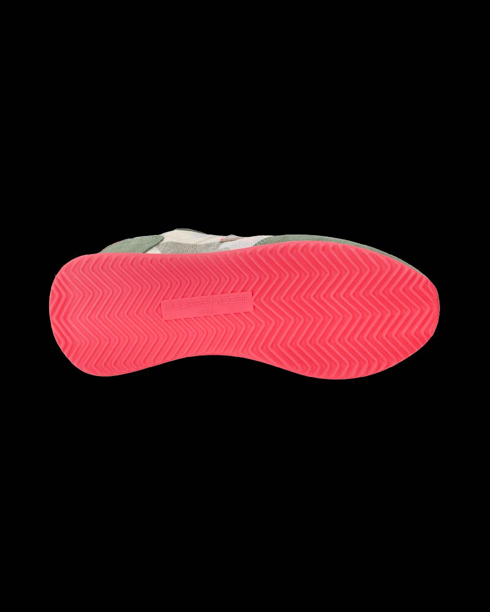 Philippe Model Sneakers Trpx da Donna Verde Camouflage in Tessuto Tecnico Promozione Limitata
