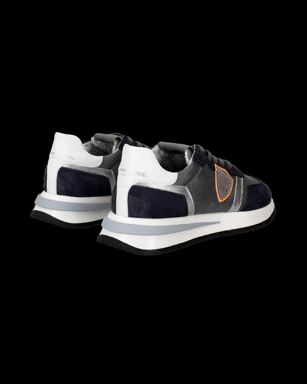 Philippe Model Sneaker basse Tropez 2.1 uomo - antracite e blu Affare Del Giorno