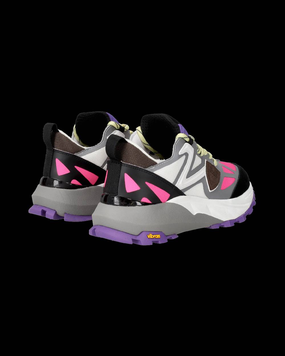 Philippe Model Sneakers Rocx da Donna Fucsia e Bianche in Tessuto Tecnico Vendita Economica