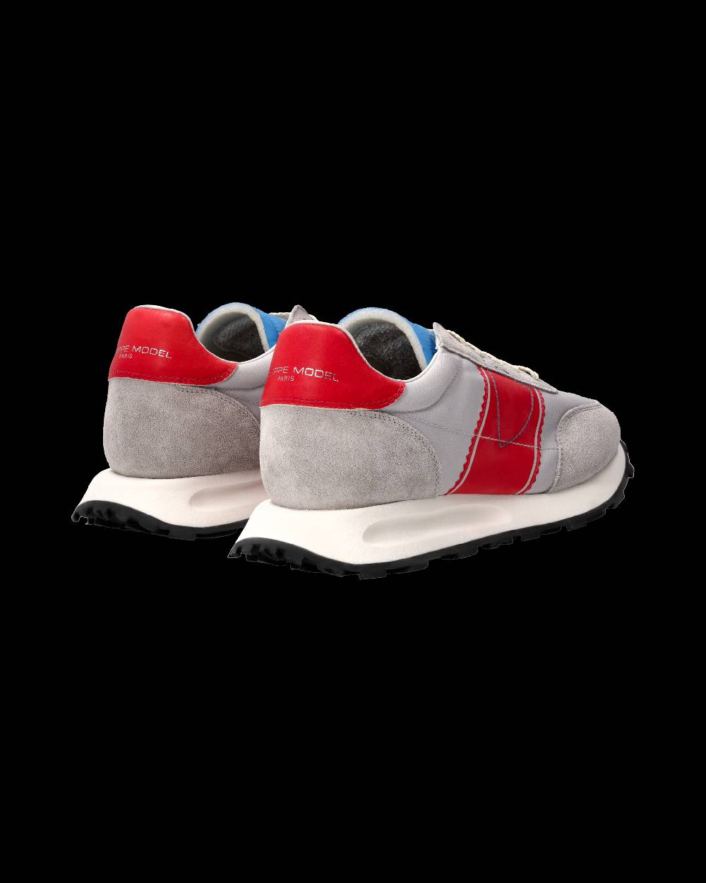 Philippe Model Sneaker Running Tour Uomo, Grigio e Rosso Sconto