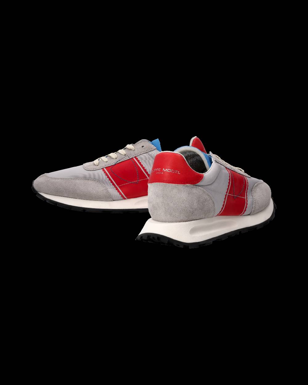 Philippe Model Sneaker Running Tour Uomo, Grigio e Rosso Sconto