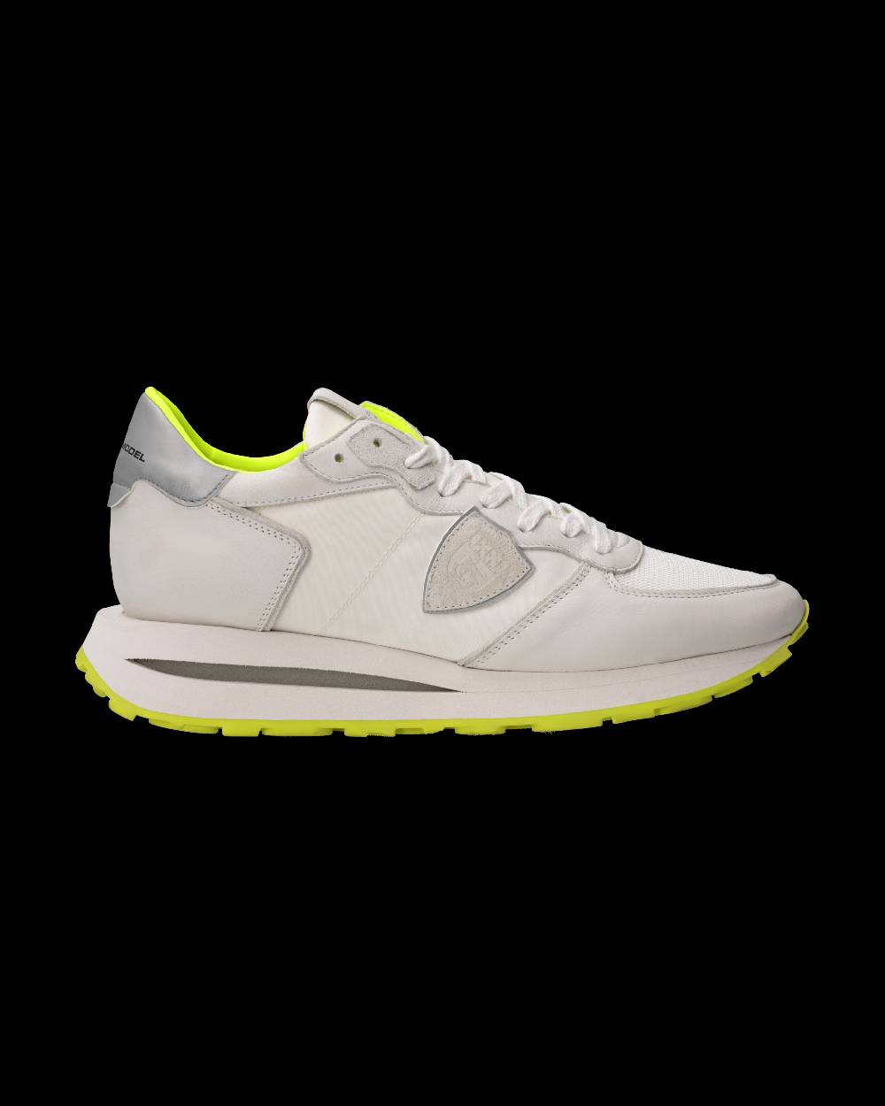 Philippe Model Sneaker Tropez Haute Uomo, Bianco e Giallo Fluo Offerte