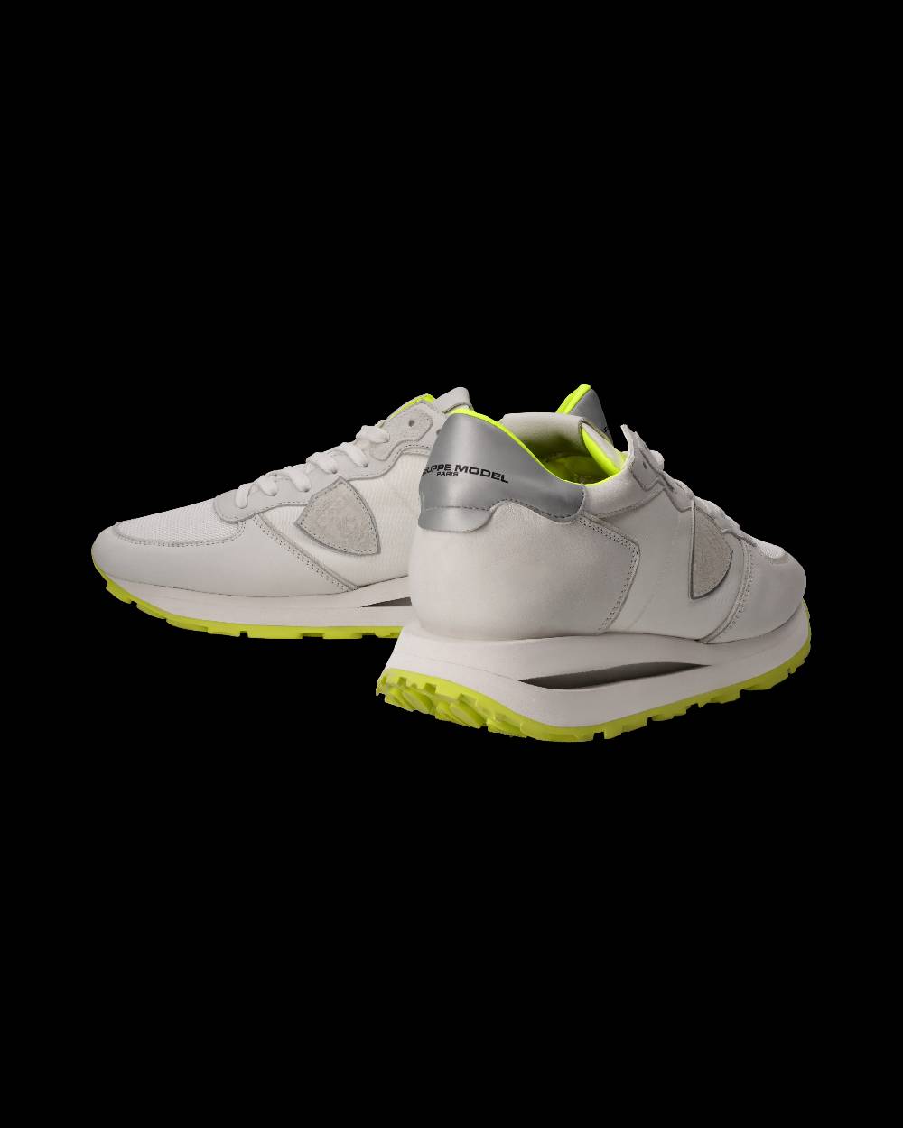 Philippe Model Sneaker Tropez Haute Uomo, Bianco e Giallo Fluo Offerte