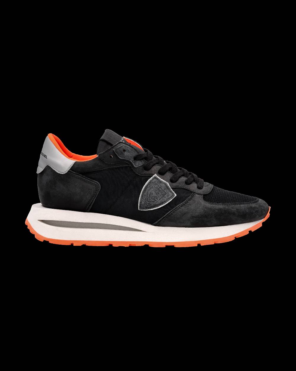 Philippe Model Sneaker Tropez Haute Uomo, Nero e Arancio Hotsell