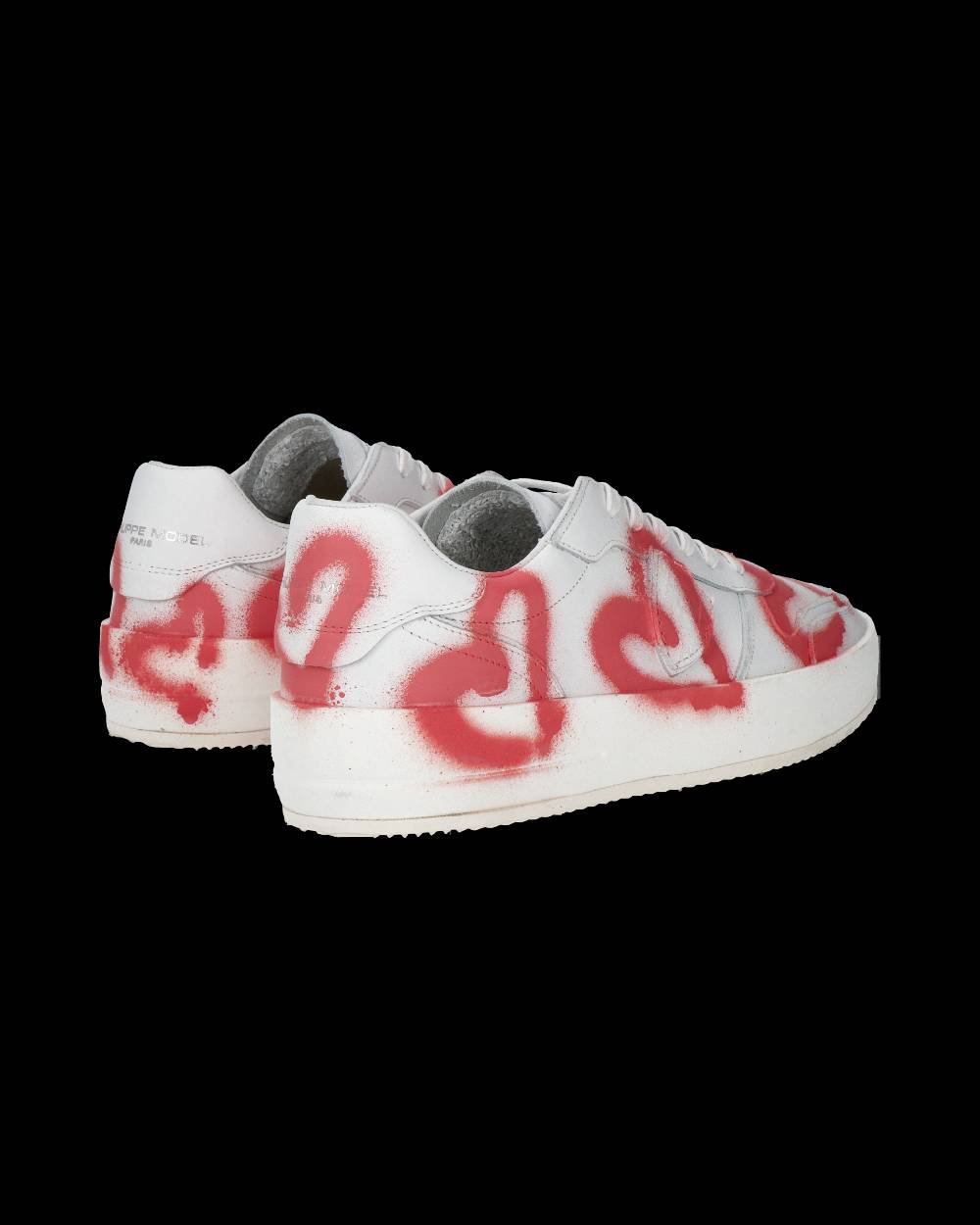 Philippe Model Sneaker bassa Nice uomo - bianco e corallo Consegna Veloce