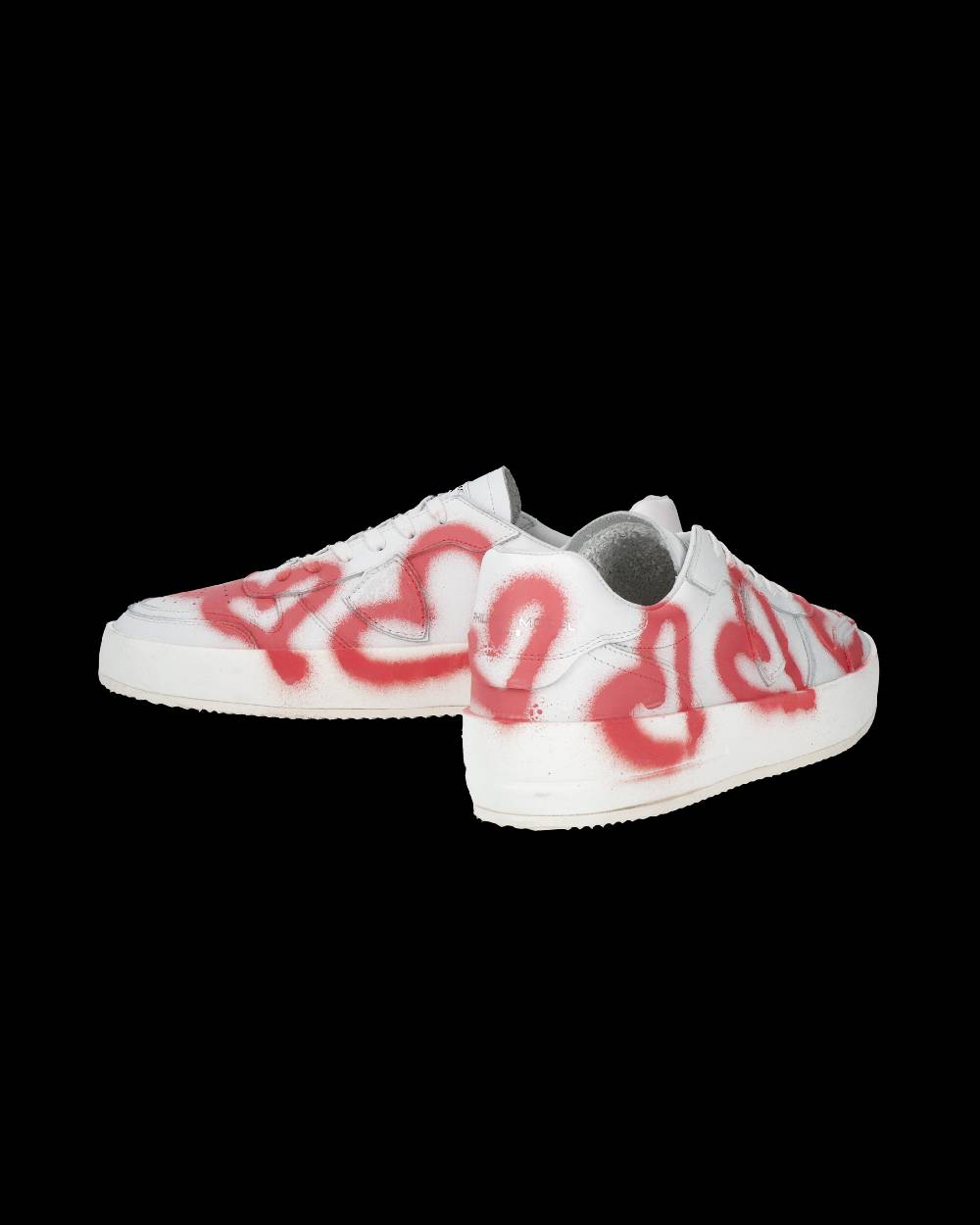 Philippe Model Sneaker bassa Nice uomo - bianco e corallo Consegna Veloce