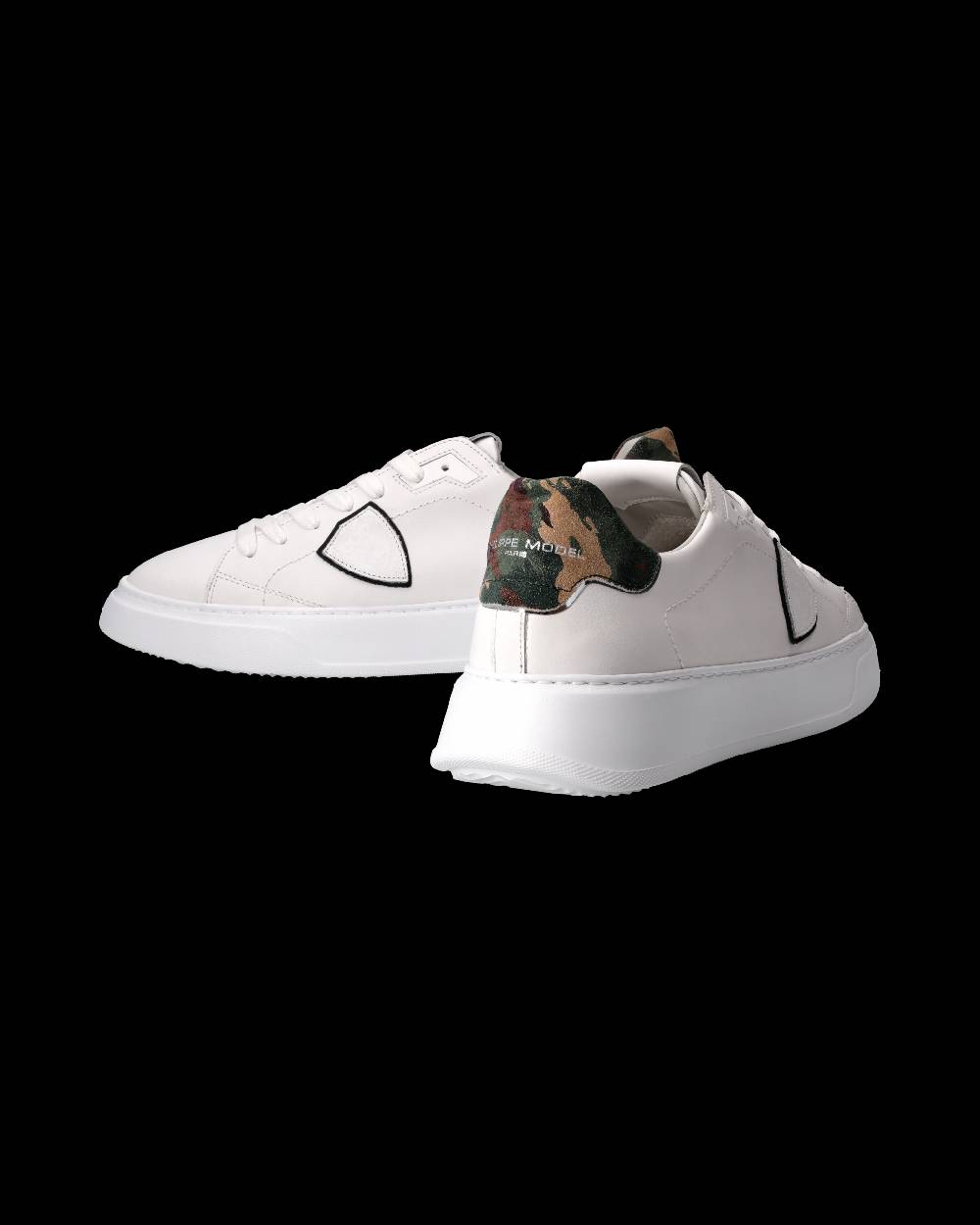 Philippe Model Sneaker Temple Uomo, Bianco e Nero Prezzo Ridotto