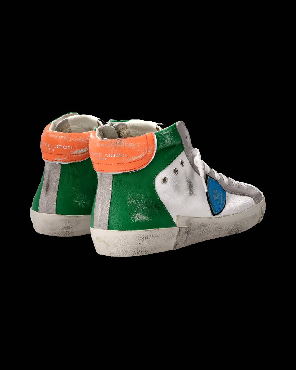 Philippe Model Sneaker Prsx Uomo, Bianco e Verde Outlet