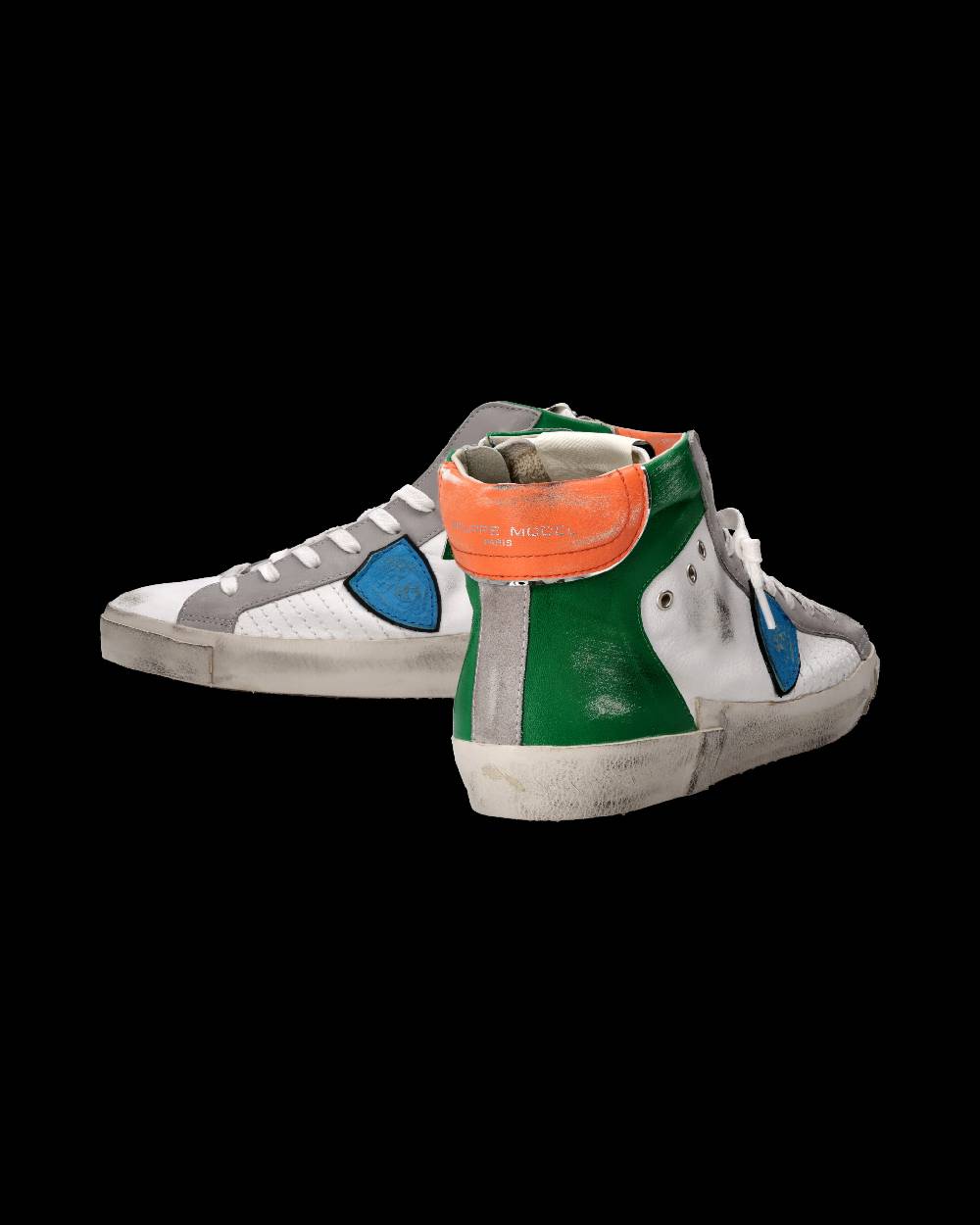 Philippe Model Sneaker Prsx Uomo, Bianco e Verde Outlet