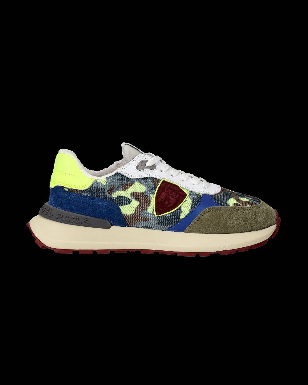 Philippe Model Sneaker running basse Antibes uomo - camouflage, verde e giallo Italia