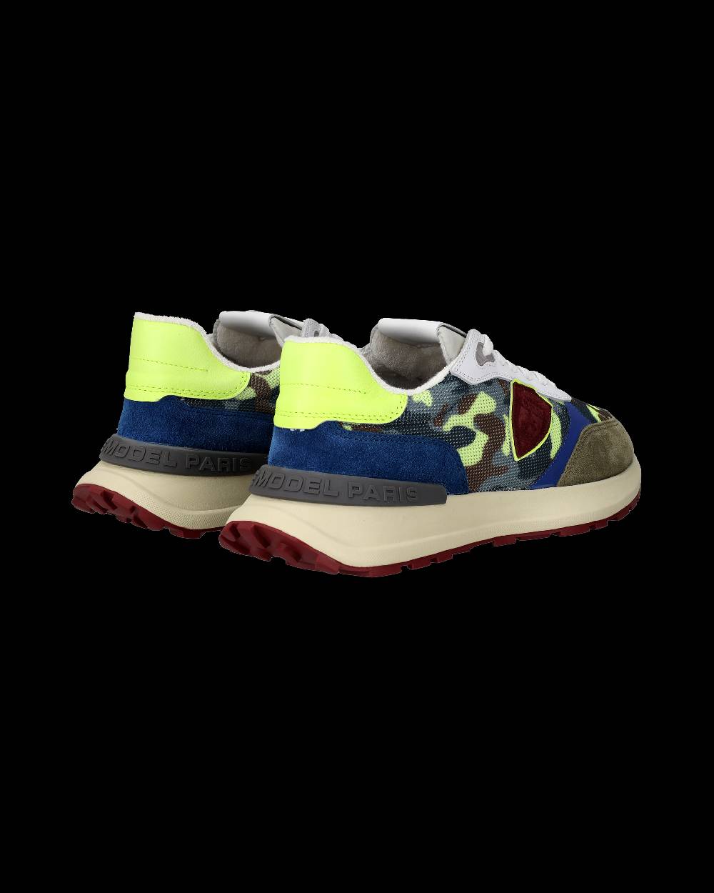 Philippe Model Sneaker running basse Antibes uomo - camouflage, verde e giallo Italia