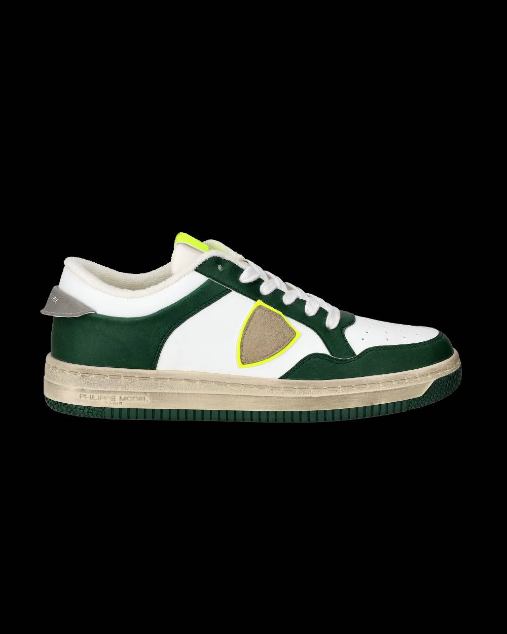 Philippe Model Sneaker basse Lyon uomo - verde e giallo Vendita