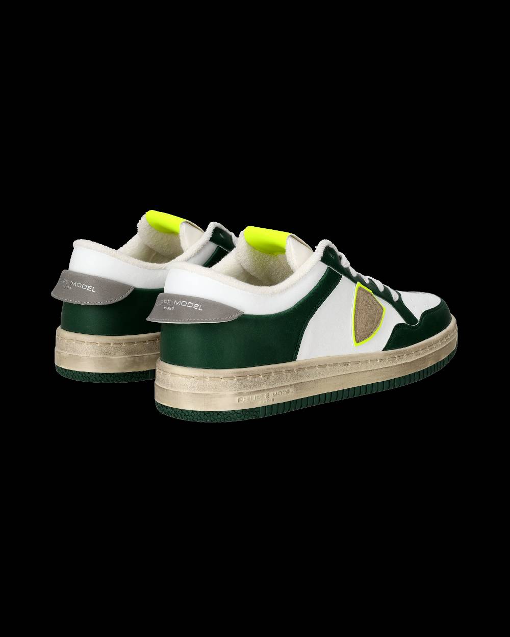Philippe Model Sneaker basse Lyon uomo - verde e giallo Vendita