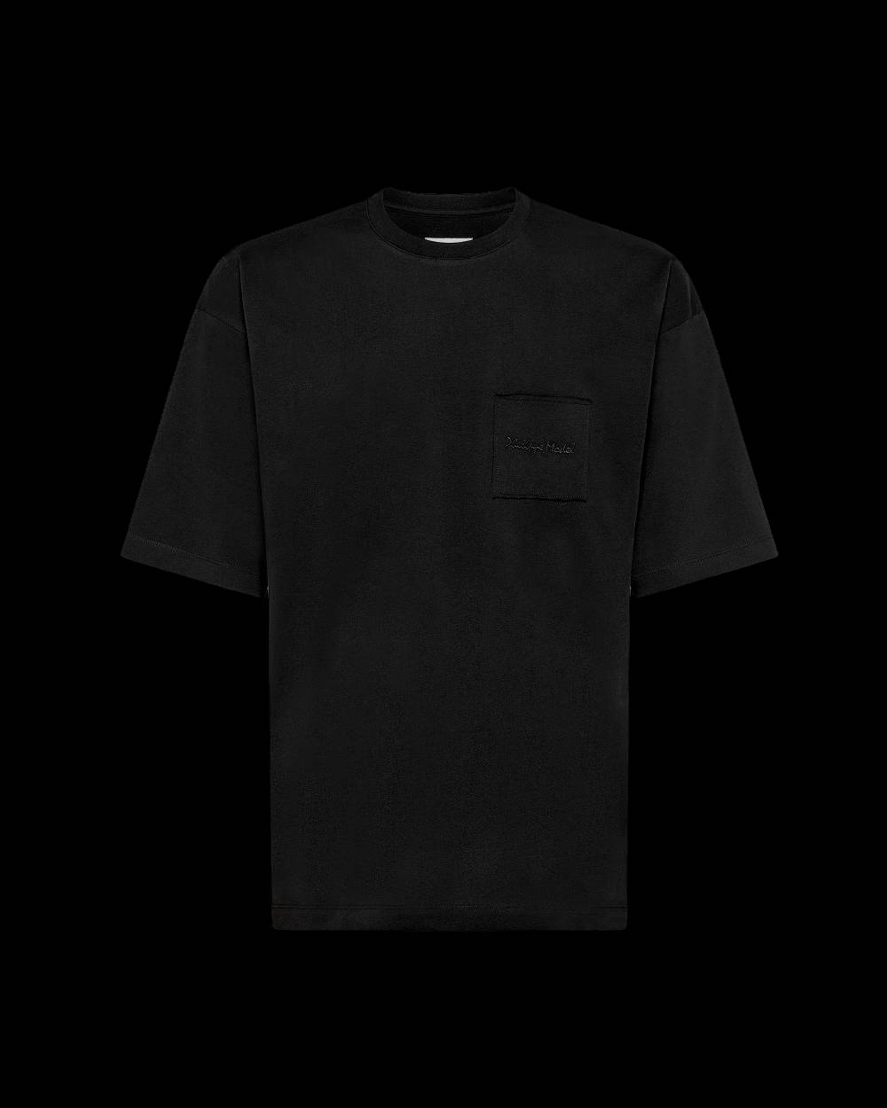 Philippe Model T-Shirt Maurice da Uomo Nera in Jersey Soddisfazione Garantita