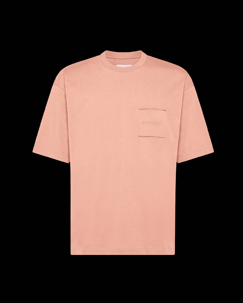 Philippe Model T-Shirt Maurice da Uomo Rosa in Jersey Negozi Online