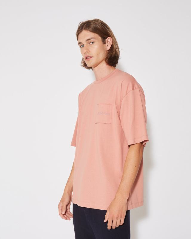 Philippe Model T-Shirt Maurice da Uomo Rosa in Jersey Negozi Online