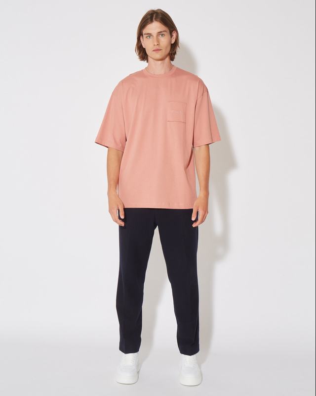 Philippe Model T-Shirt Maurice da Uomo Rosa in Jersey Negozi Online