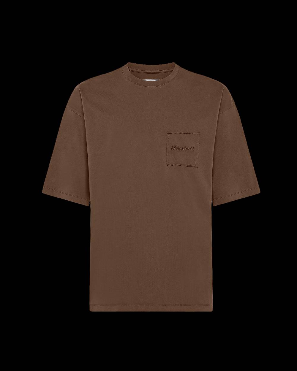 Philippe Model T-Shirt Maurice da Uomo Marrone Noce in Jersey Acquista Ora