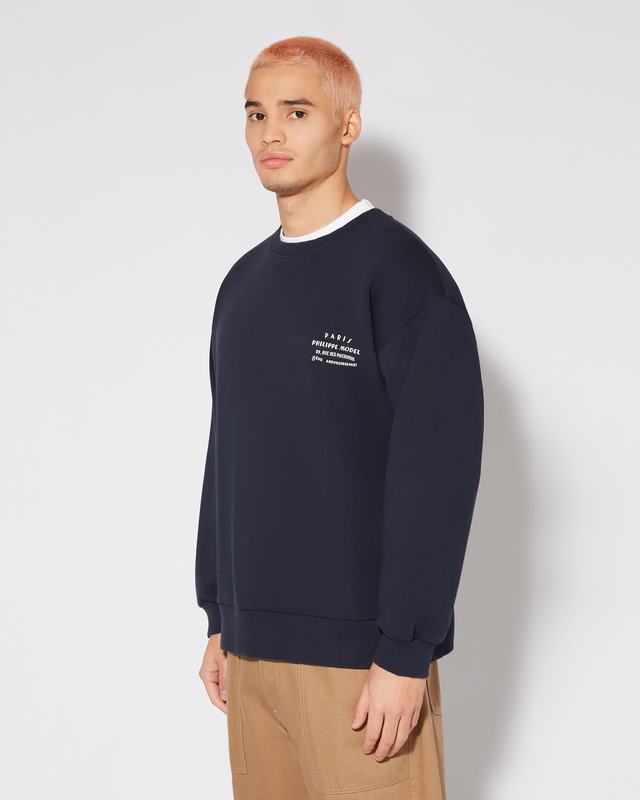 Philippe Model Felpa girocollo Benjamin da Uomo Blu in Jersey Promozione Limitata