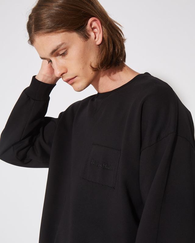 Philippe Model Felpa girocollo BASTIEN da Uomo Nera in Jersey Shopping Online