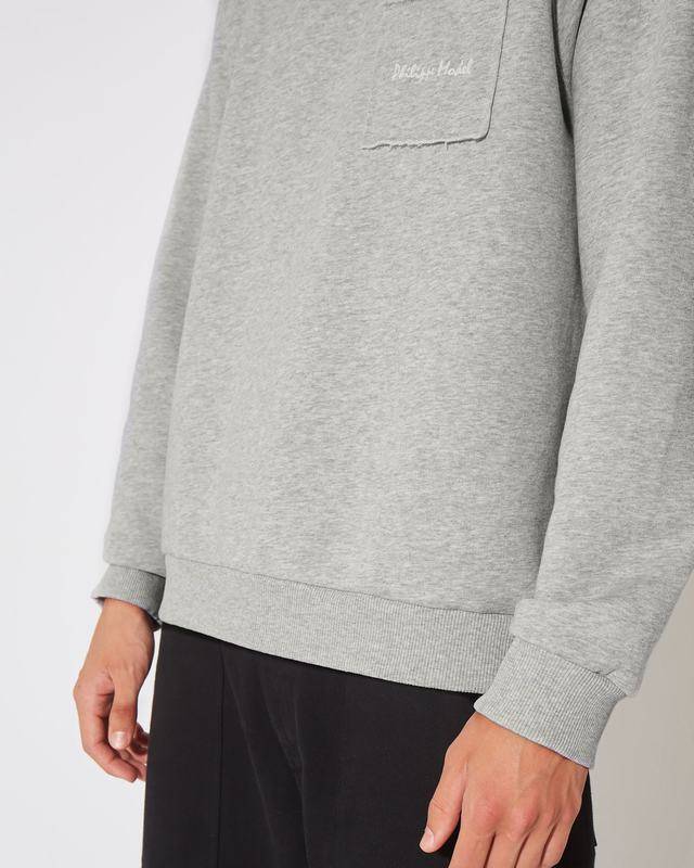 Philippe Model Felpa girocollo BERNARD da Uomo Grigia in Jersey Prezzo Ridotto
