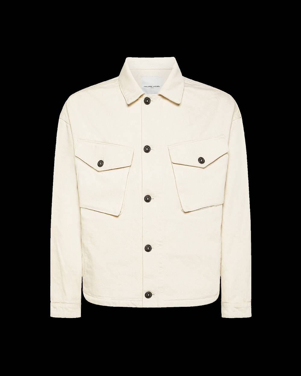 Philippe Model Giacca GERARD da Uomo Beige ecru in Bull Denim Sottocosto