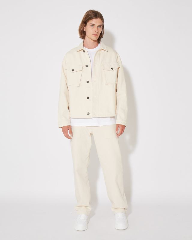 Philippe Model Giacca GERARD da Uomo Beige ecru in Bull Denim Sottocosto