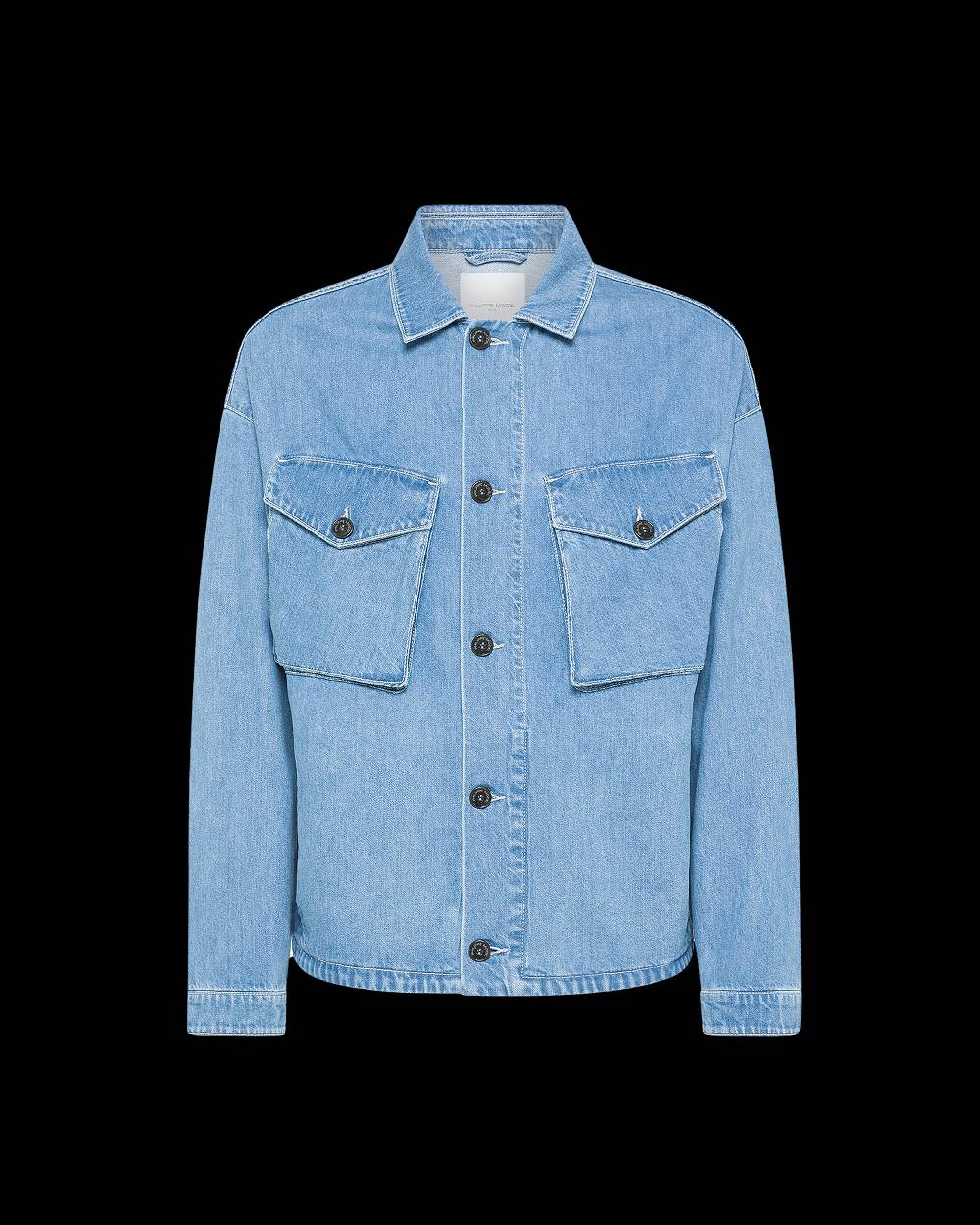 Philippe Model Overshirt In Denim Gerard da Uomo Azzurra in Denim Novità