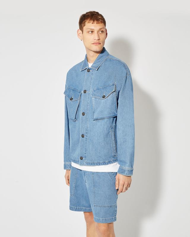 Philippe Model Overshirt In Denim Gerard da Uomo Azzurra in Denim Novità