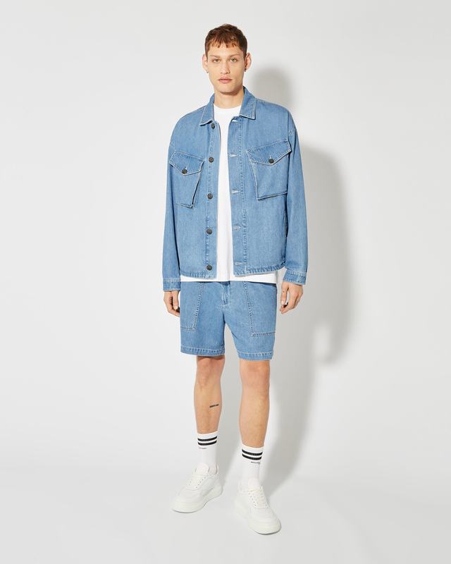 Philippe Model Overshirt In Denim Gerard da Uomo Azzurra in Denim Novità