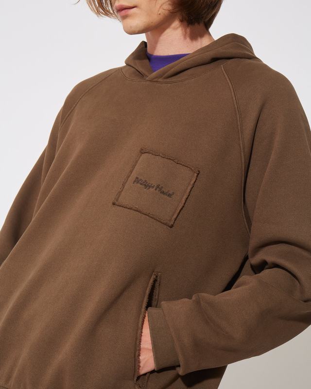 Philippe Model Felpa con cappuccio JEAN da Uomo Marrone in Jersey Sconto