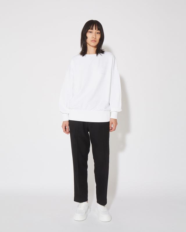Philippe Model Felpa girocollo Brigitte da Donna Bianca in Jersey Hotsell