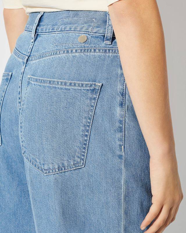 Philippe Model Jeans Charlotte da Donna Azzurro in Denim Vendita Calda