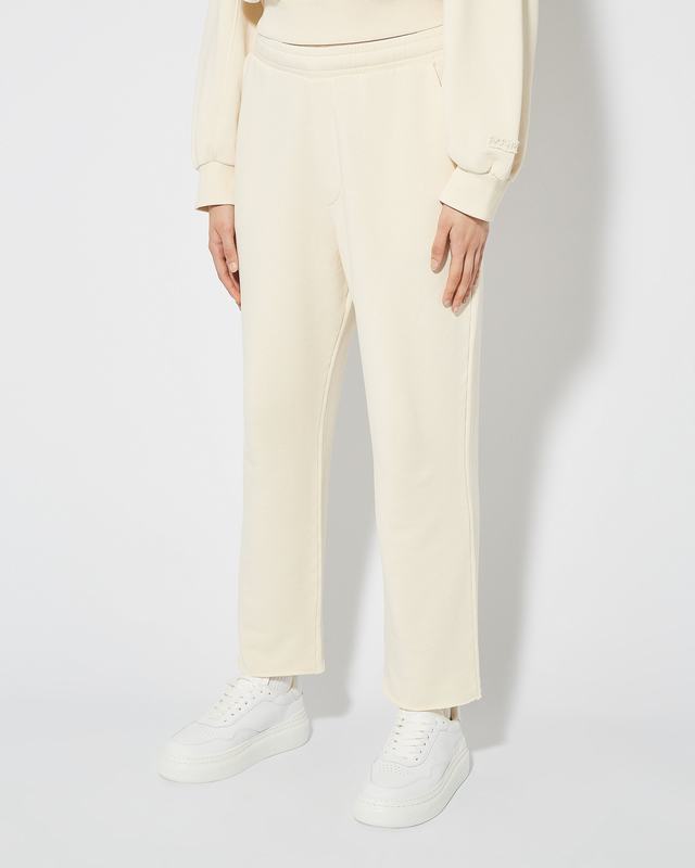 Philippe Model Pantaloni Claire da Donna Beige ecru in Jersey Saldi Di Fabbrica