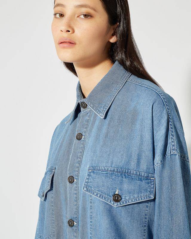 Philippe Model Camicia in Jeans Diane da Donna Azzurra in Denim I Più Venduti