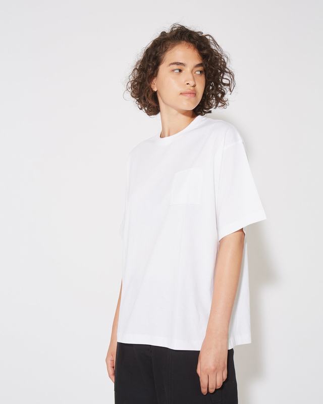 Philippe Model T-Shirt Monique da Donna Bianca in Jersey Vendite Flash