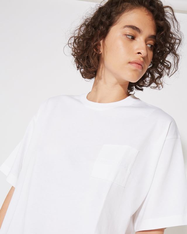 Philippe Model T-Shirt Monique da Donna Bianca in Jersey Vendite Flash