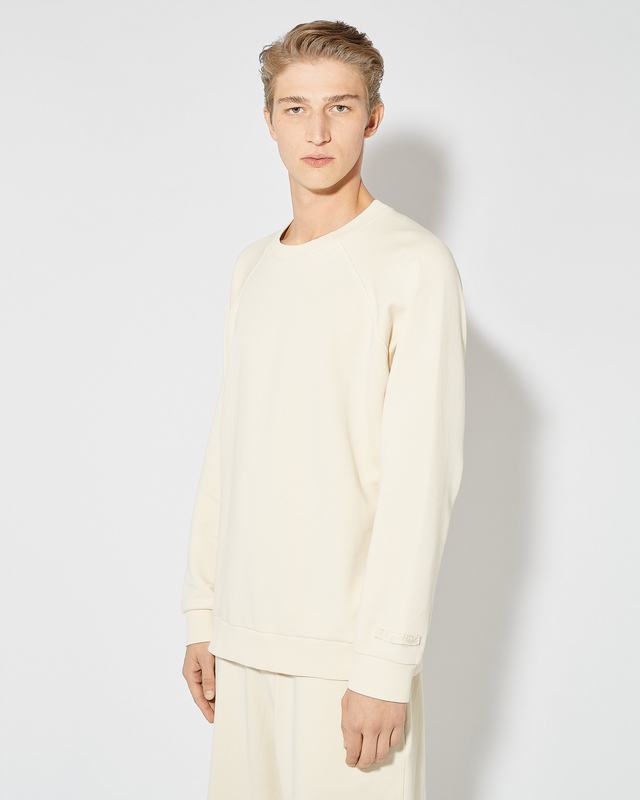 Philippe Model Felpa girocollo Bernard da Uomo Beige ecru in Jersey Nuova