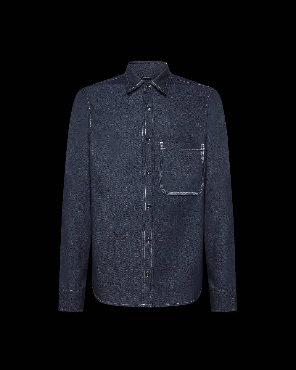 Philippe Model Denim Overshirt David da Uomo Blu in Denim 2025