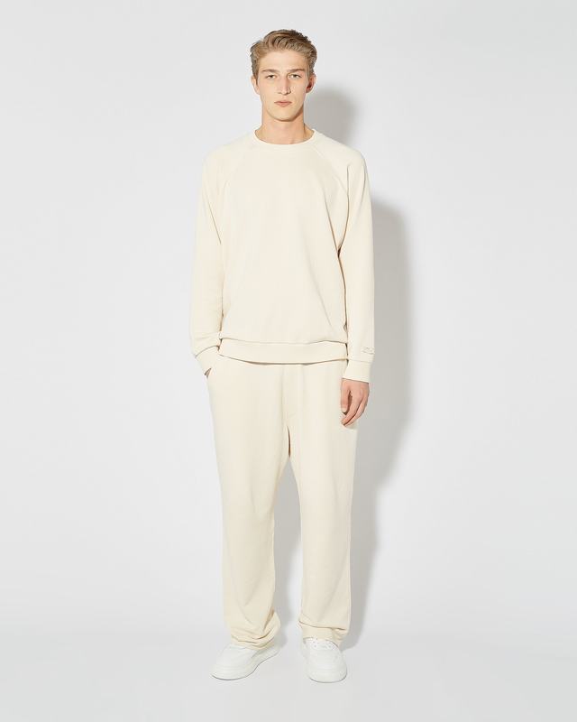 Philippe Model Pantaloni Christophe da Uomo Beige ecru in Jersey Nuovo