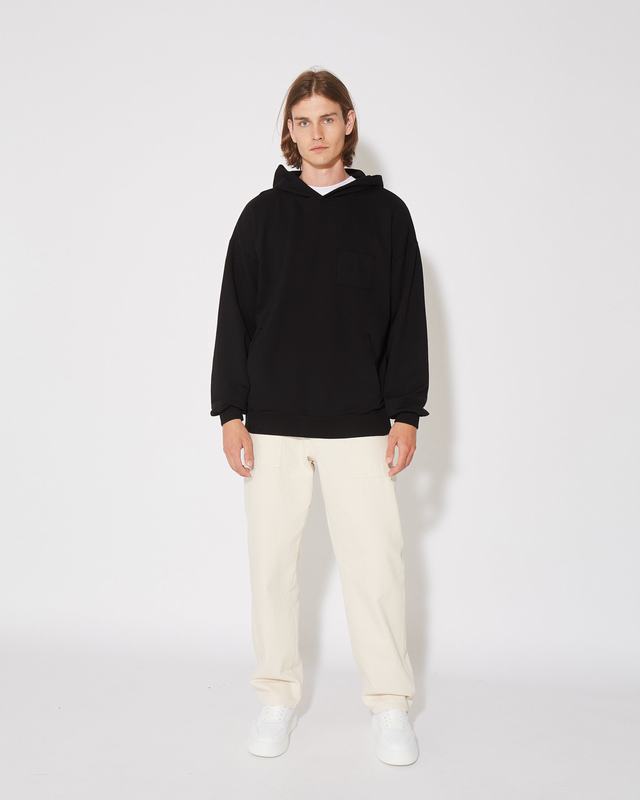 Philippe Model Felpa con cappuccio JEROME da Uomo Nera in Jersey Spedizione Gratuita