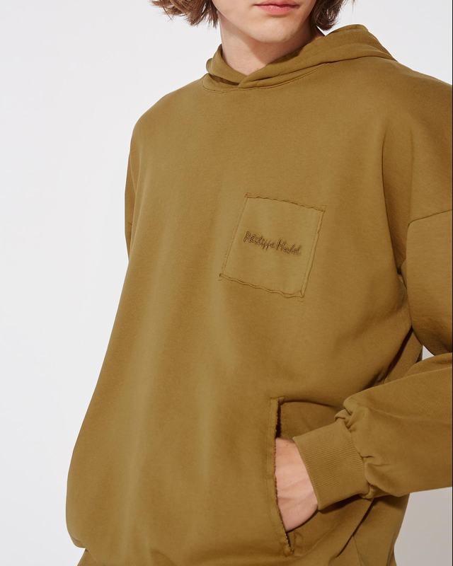 Philippe Model Felpa con cappuccio JEROME da Uomo Senape in Jersey Pezzi Unici