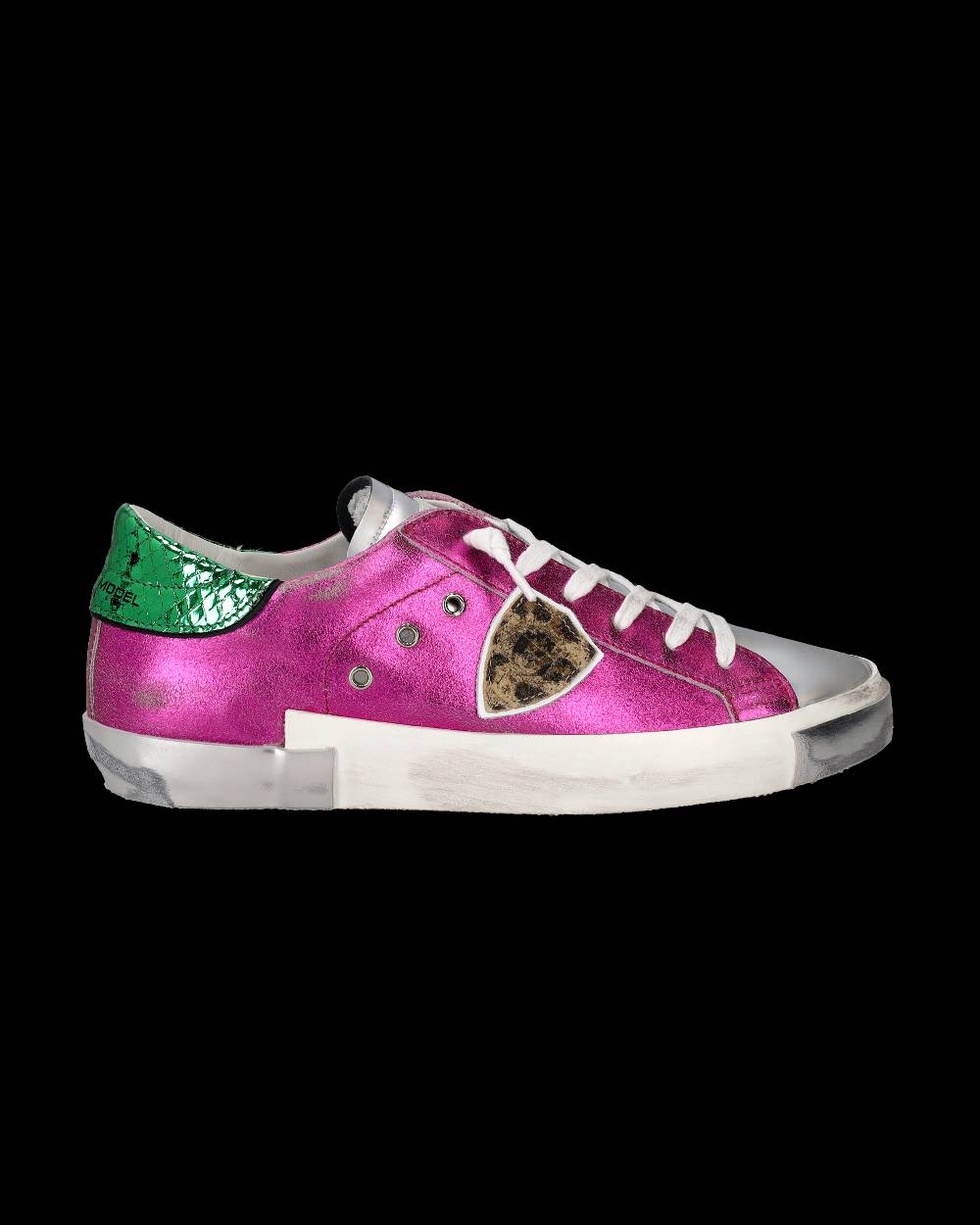 Philippe Model Sneakers Prsx da Donna Fucsia in Pelle Metal Soddisfazione Garantita