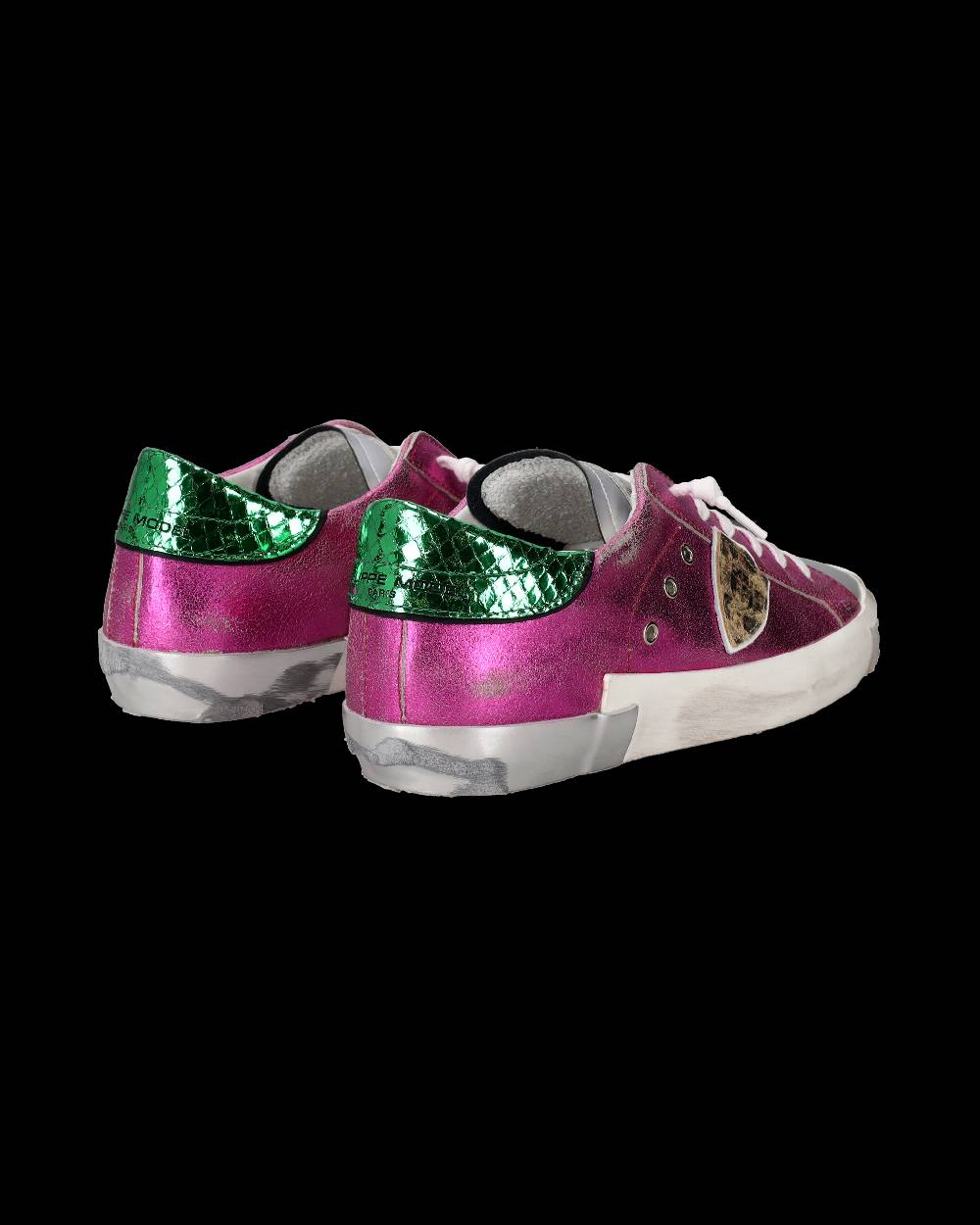 Philippe Model Sneakers Prsx da Donna Fucsia in Pelle Metal Soddisfazione Garantita