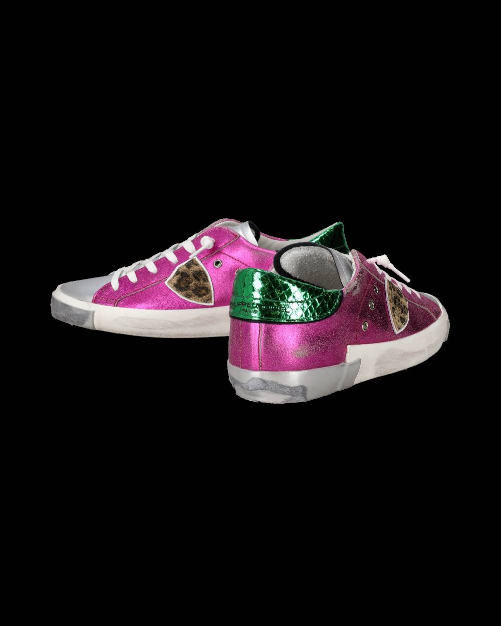 Philippe Model Sneakers Prsx da Donna Fucsia in Pelle Metal Soddisfazione Garantita
