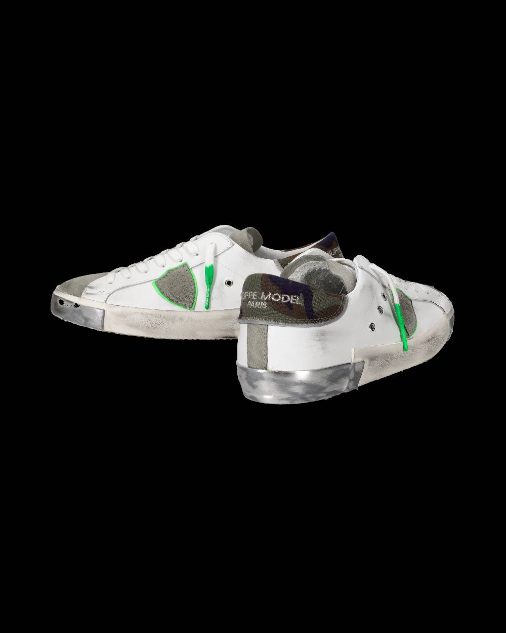 Philippe Model Sneaker basse Prsx uomo - bianco e verde Qualità Garantita