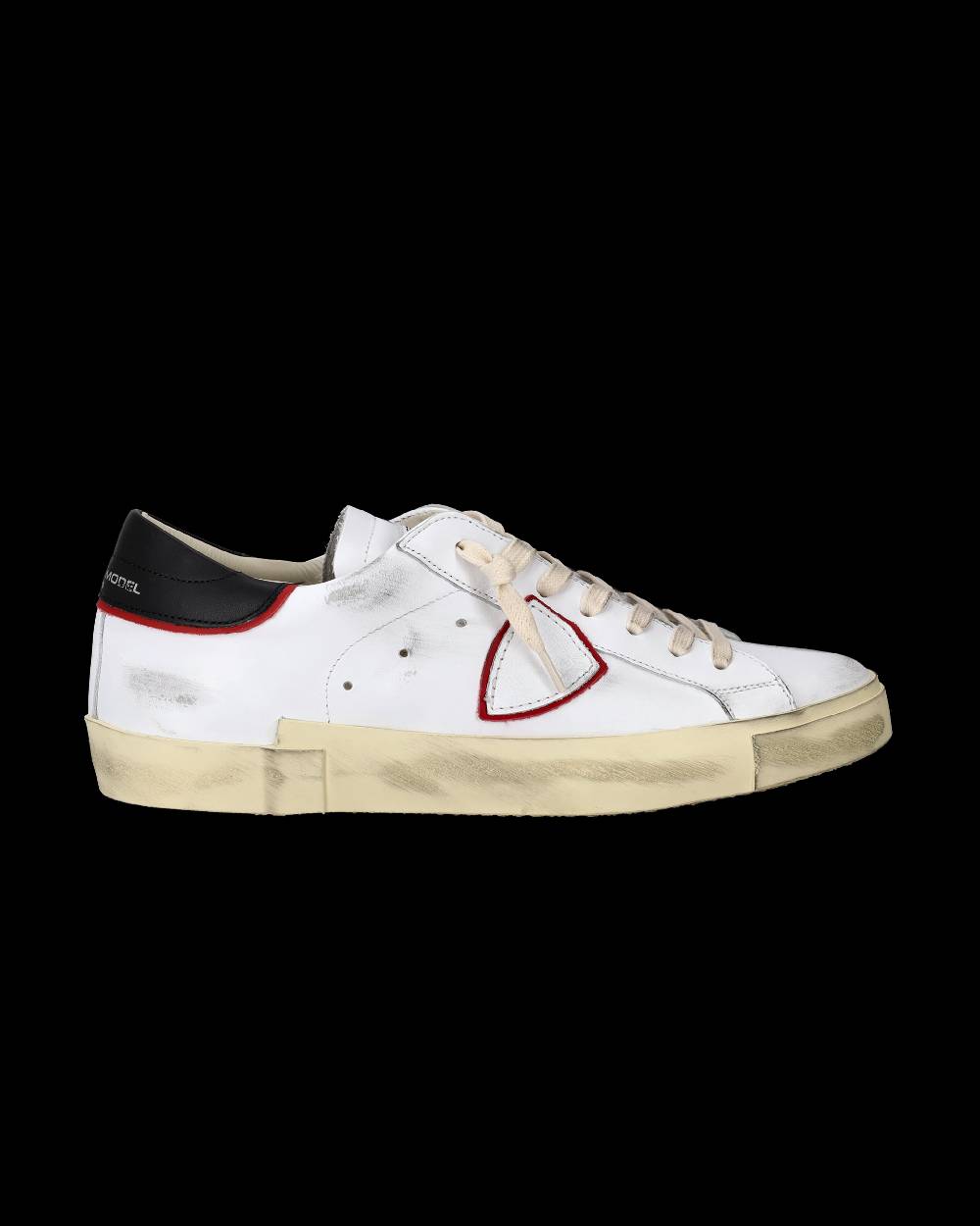 Philippe Model Sneakers Prsx da Uomo Bianche e Rosse in Pelle Negozi Online